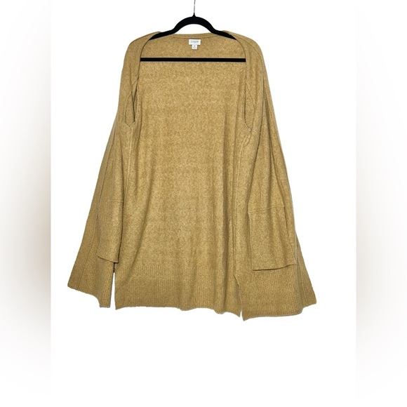 J. Crew Factory Open-Front Cardigan in Extra-Soft Yarn, Heather Acorn, Medium - Picture 10 of 12